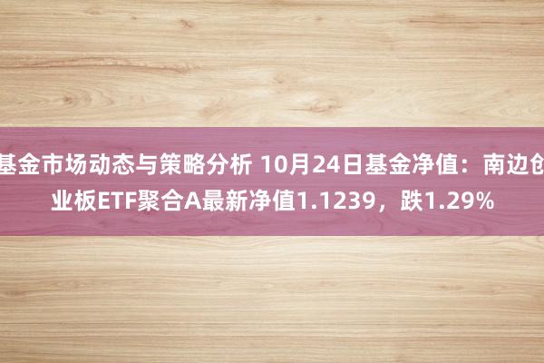 基金市场动态与策略分析 10月24日基金净值：南边创业板ETF聚合A最新净值1.1239，跌1.29%