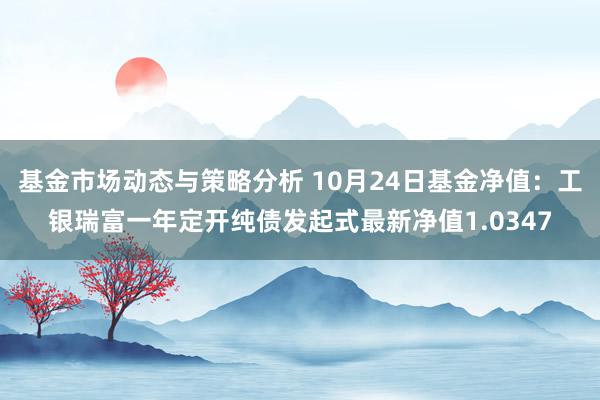 基金市场动态与策略分析 10月24日基金净值：工银瑞富一年定开纯债发起式最新净值1.0347