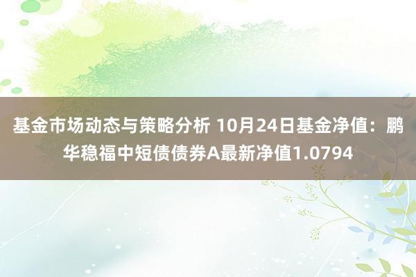 基金市场动态与策略分析 10月24日基金净值：鹏华稳福中短债债券A最新净值1.0794