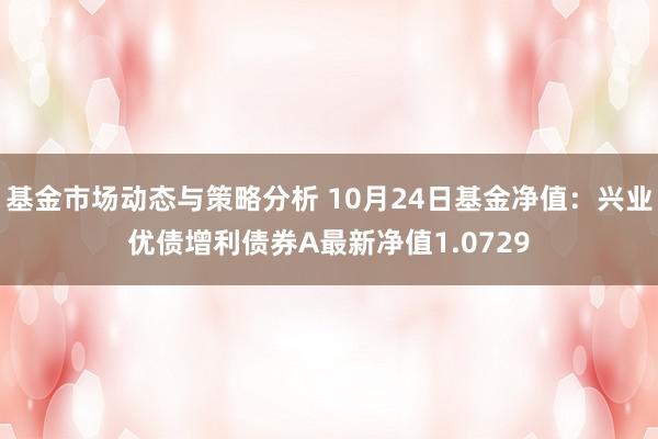 基金市场动态与策略分析 10月24日基金净值：兴业优债增利债券A最新净值1.0729