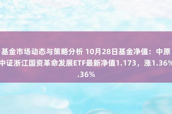 基金市场动态与策略分析 10月28日基金净值：中原中证浙江国资革命发展ETF最新净值1.173，涨1.36%