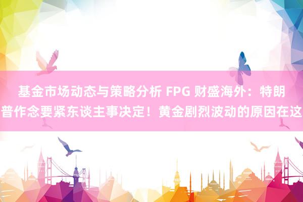 基金市场动态与策略分析 FPG 财盛海外：特朗普作念要紧东谈主事决定！黄金剧烈波动的原因在这