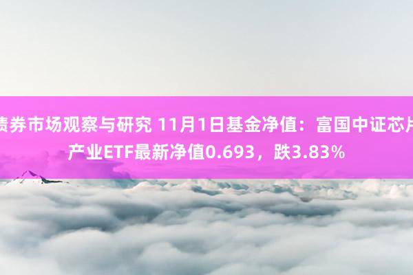 债券市场观察与研究 11月1日基金净值：富国中证芯片产业ETF最新净值0.693，跌3.83%