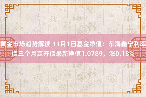 黄金市场趋势解读 11月1日基金净值：东海鑫宁利率债三个月定开债最新净值1.0789，涨0.18%