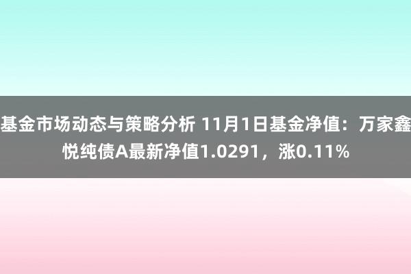 基金市场动态与策略分析 11月1日基金净值：万家鑫悦纯债A最新净值1.0291，涨0.11%