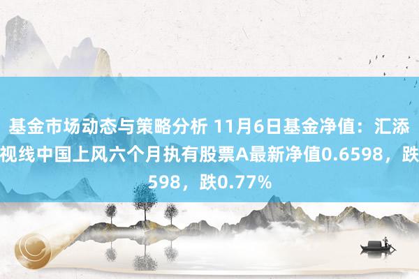 基金市场动态与策略分析 11月6日基金净值：汇添富怒放视线中国上风六个月执有股票A最新净值0.6598，跌0.77%