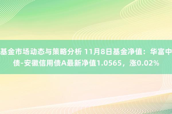 基金市场动态与策略分析 11月8日基金净值：华富中债-安徽信用债A最新净值1.0565，涨0.02%