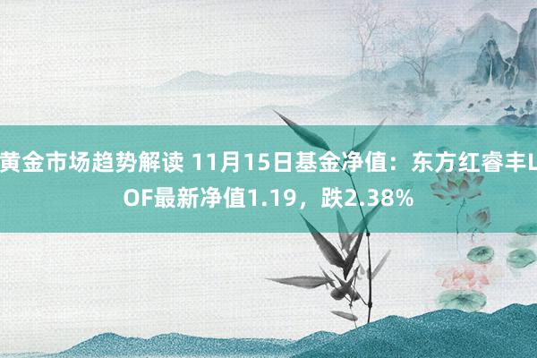 黄金市场趋势解读 11月15日基金净值：东方红睿丰LOF最新净值1.19，跌2.38%