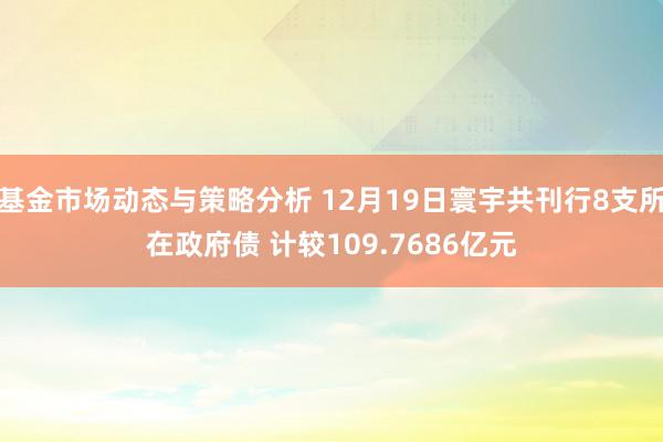 基金市场动态与策略分析 12月19日寰宇共刊行8支所在政府债 计较109.7686亿元