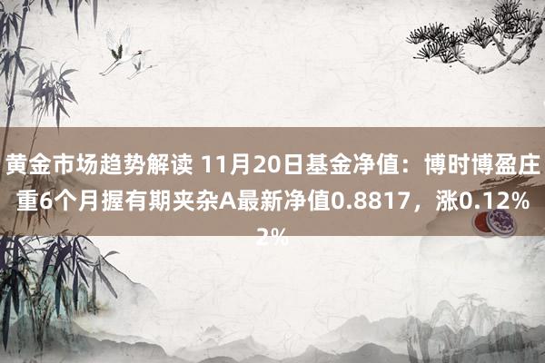 黄金市场趋势解读 11月20日基金净值：博时博盈庄重6个月握有期夹杂A最新净值0.8817，涨0.12%