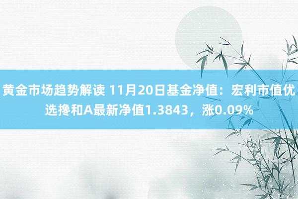 黄金市场趋势解读 11月20日基金净值：宏利市值优选搀和A最新净值1.3843，涨0.09%