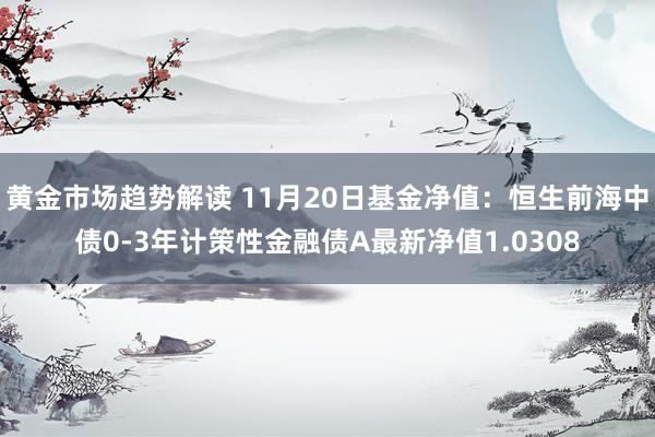 黄金市场趋势解读 11月20日基金净值：恒生前海中债0-3年计策性金融债A最新净值1.0308